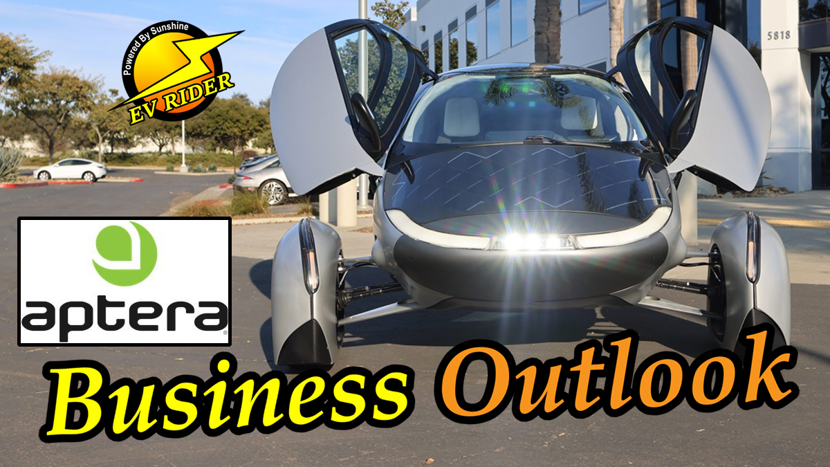 Solar-powered Aptera EV's NASDAQ & Production Path - EV Rider