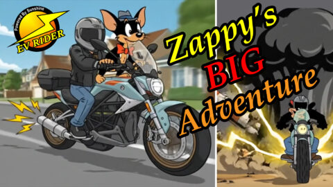 Cartoon: EV Rider & Zappy's Solar Adventure
