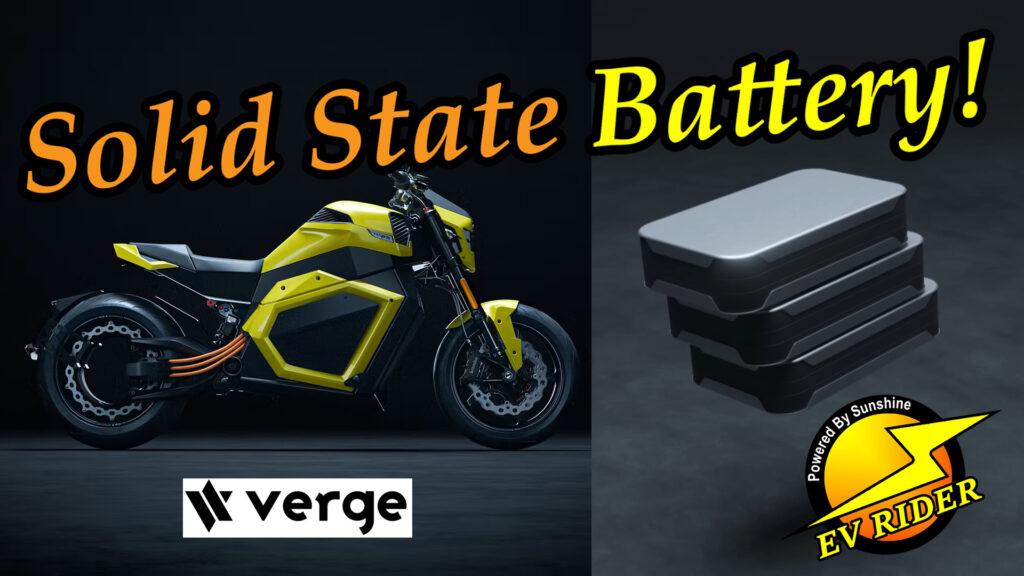 Verge Motorcycles Solid State Battery
