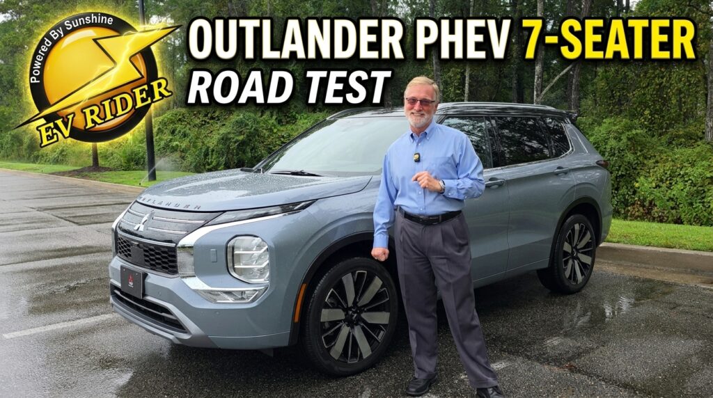 2026 Mitsubishi Outlander PHEV 7 seater road test and review on EV Rider